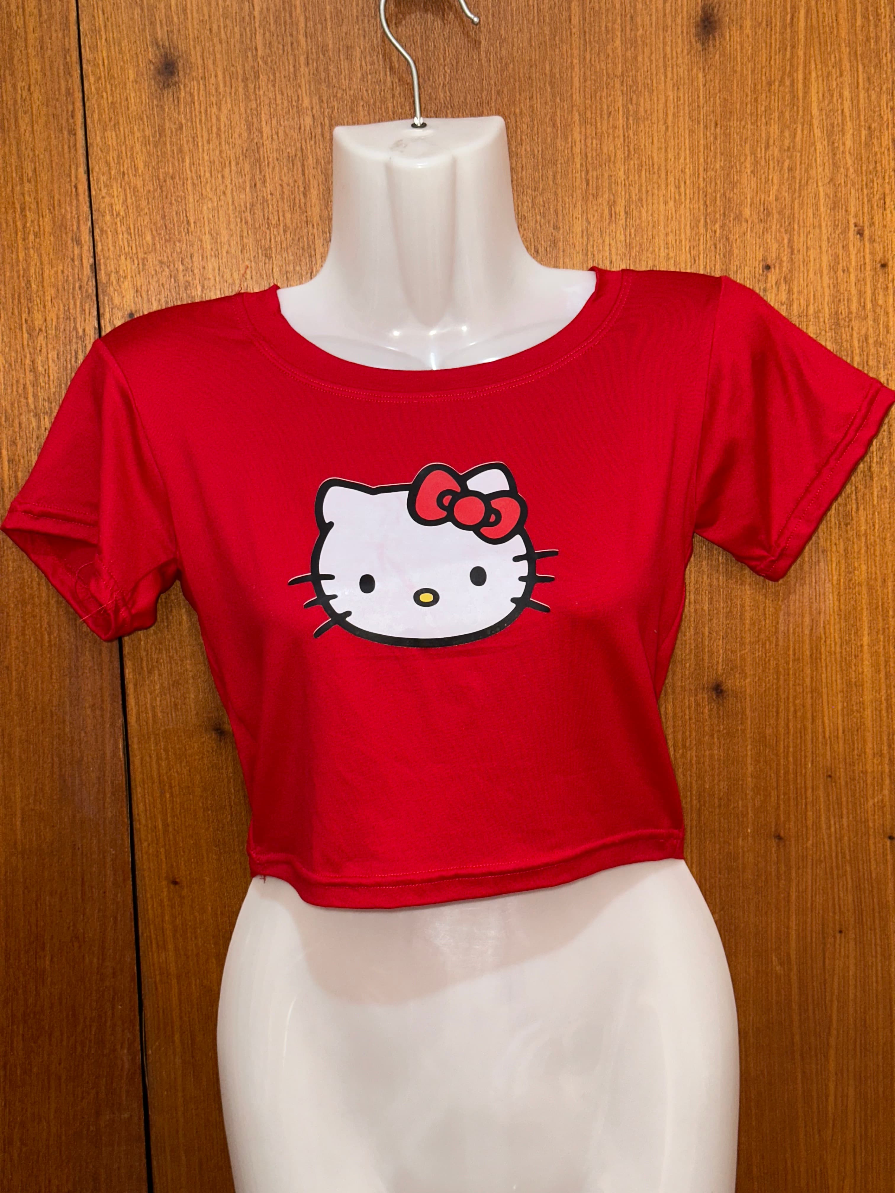 Croptop Hello Kitty Rojo