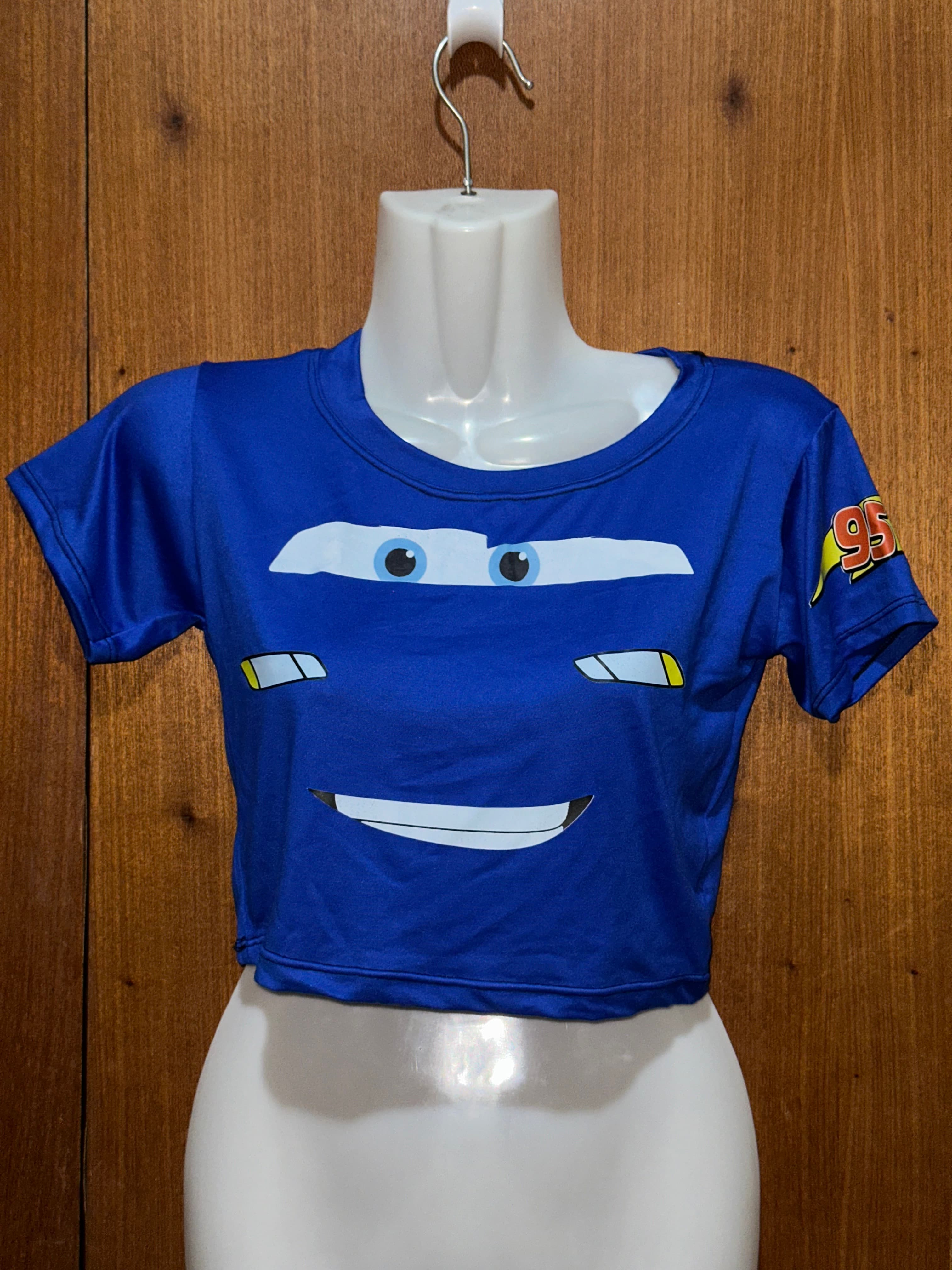 Croptop Cars Azul Rey