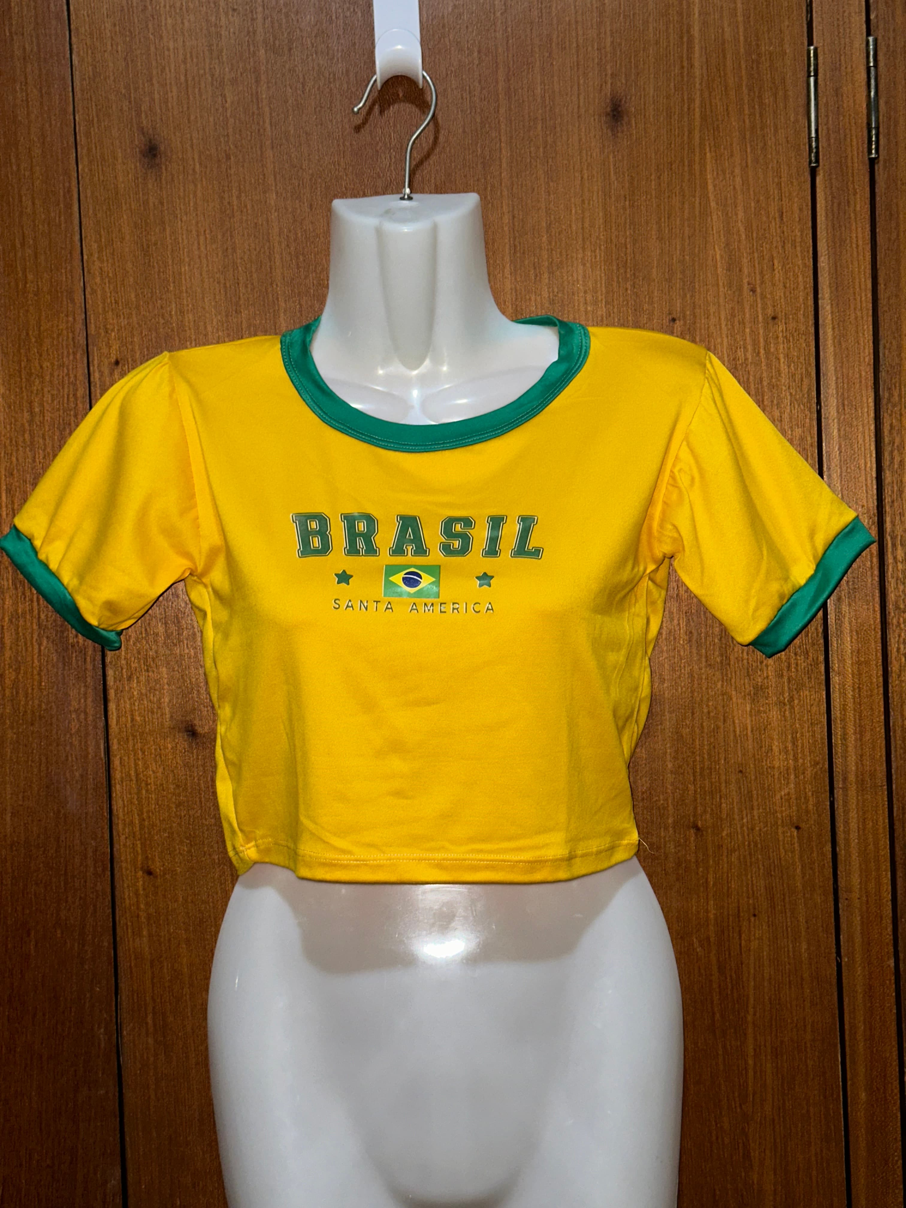 Croptop Brasil Amarilla
