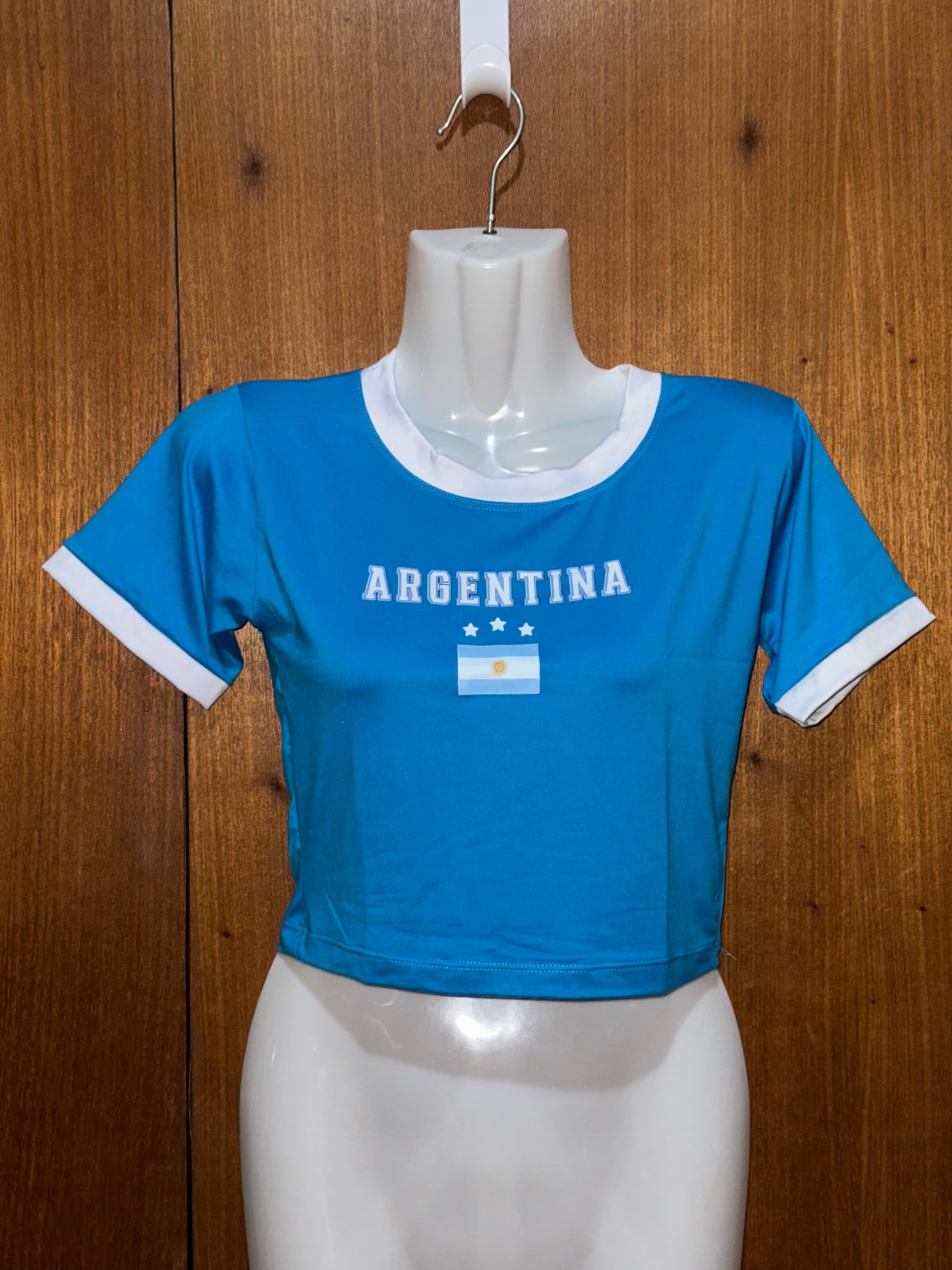 Croptop Argentina Azul Oscuro 