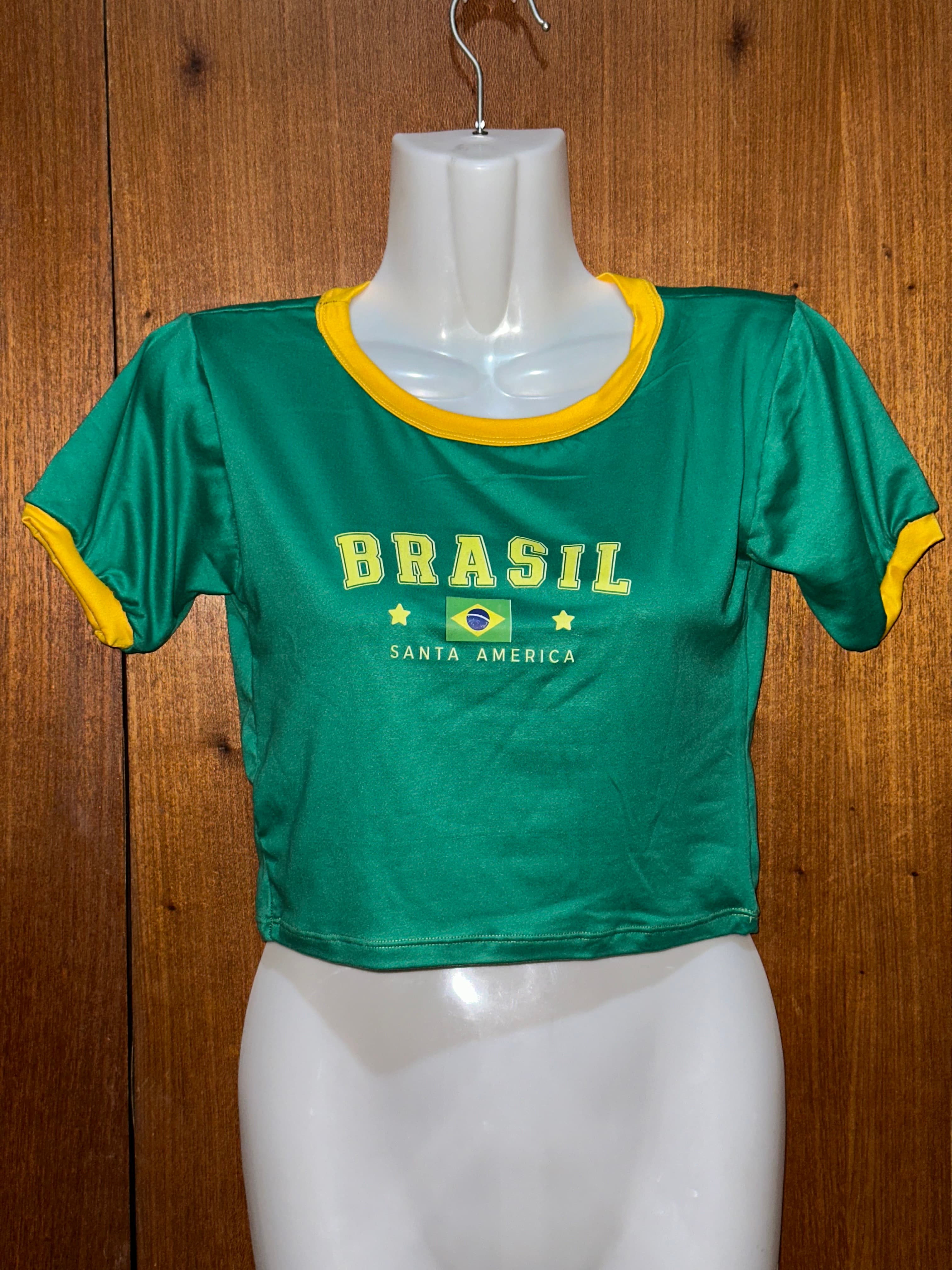 Croptop Brasil Verde 