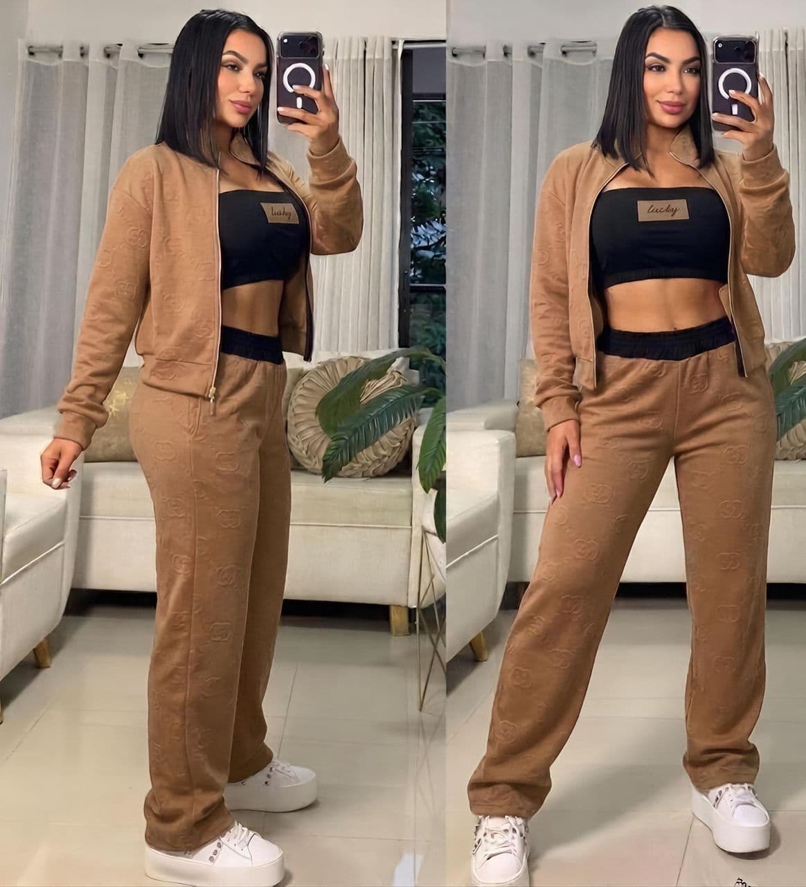 Conjunto de 3 piezas texturisado