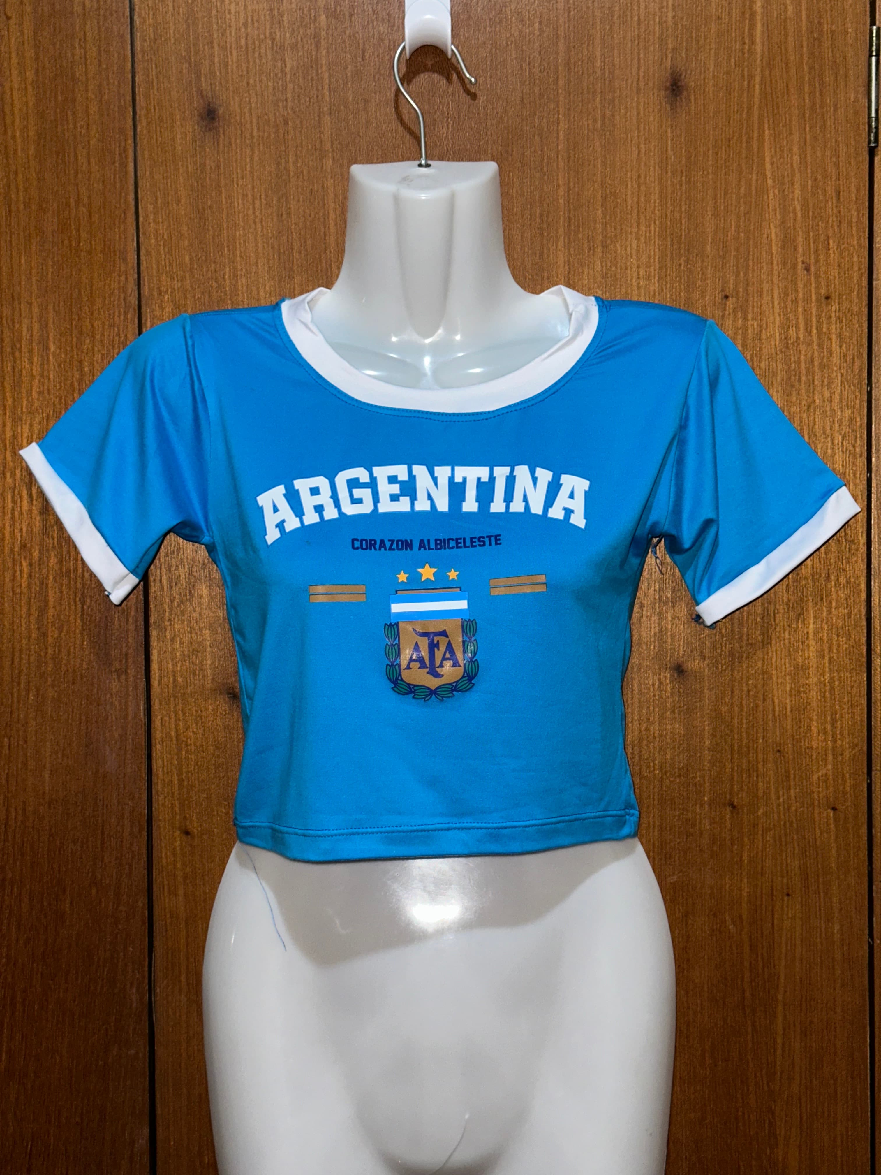 Croptop Argentina Azul Oscuro 2