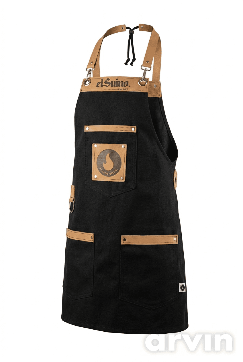 Delantal Parrillero Swede Castor + Cuero
