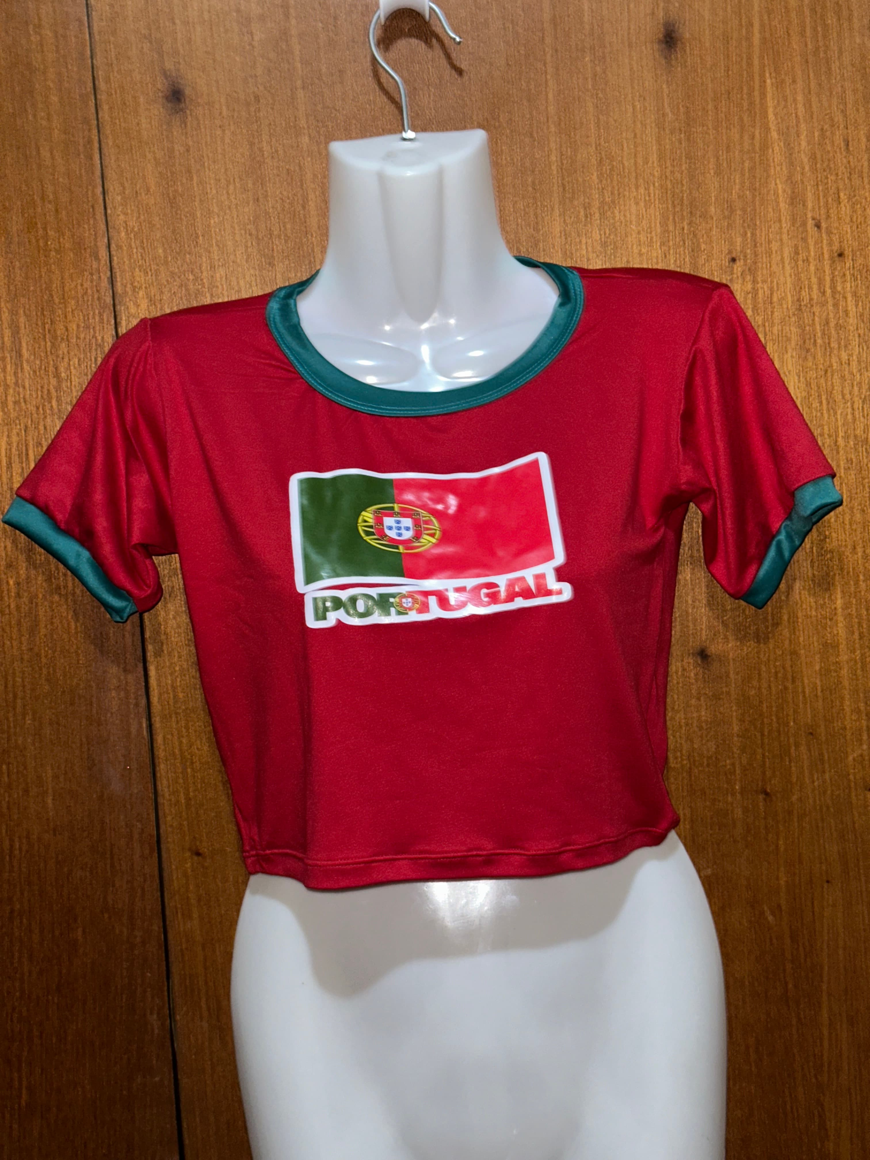 Croptop Portugal Roja Bandera